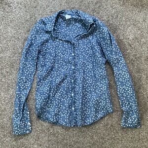 Floral Fitted Button Down Shirt